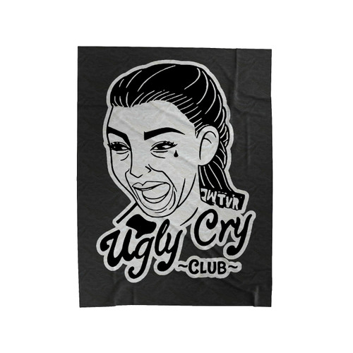 Ugly Cry Kim Kardashian Velveteen Blanket