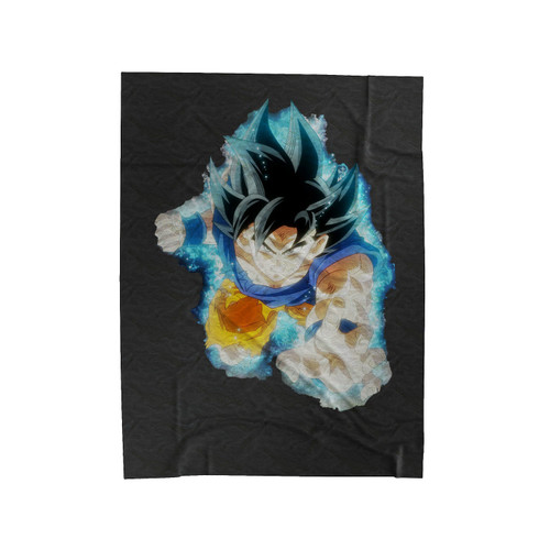 Ultra Instinct Goku Flying Dragon Ball Super Velveteen Blanket
