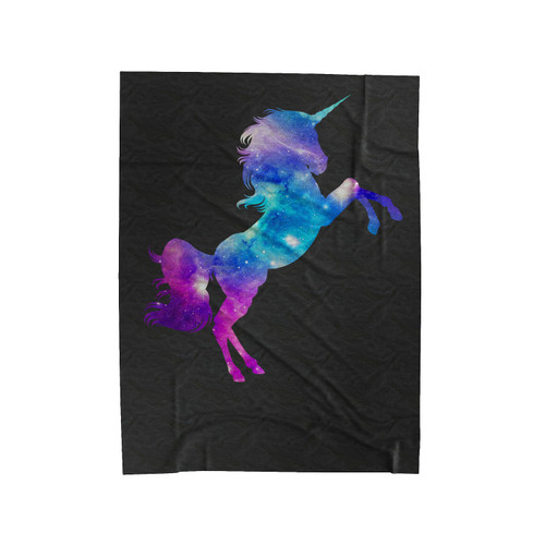 Unicorn House The Galaxy Stars Dust Space Spacecraft Velveteen Blanket