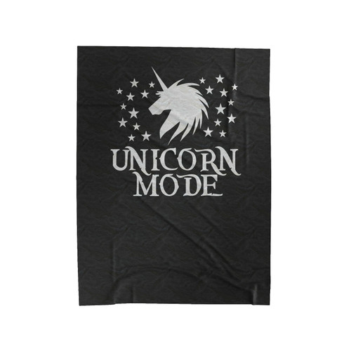 Unicorn Mode Velveteen Blanket