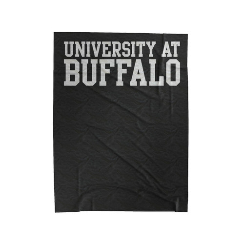 University At Buffalo Basic Block Velveteen Blanket