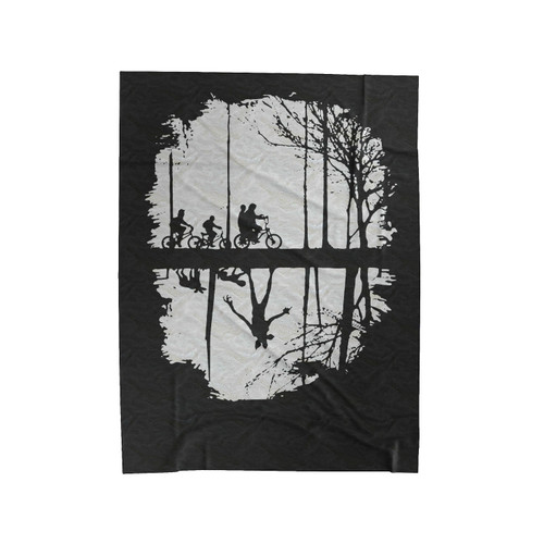 Upside Down Demogorgon Dungeons And Dragons Velveteen Blanket