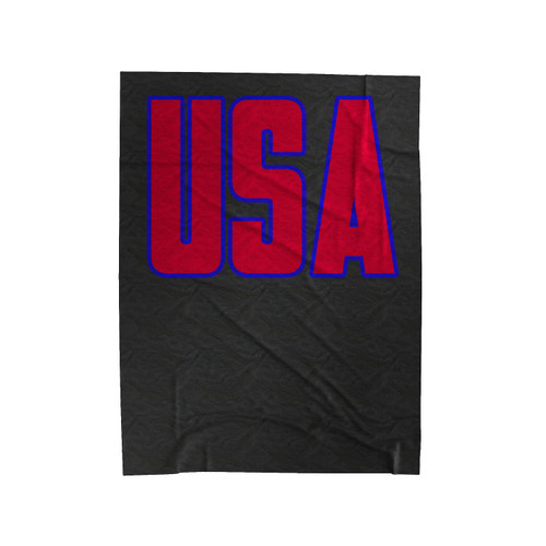 Usa America Patriotic Velveteen Blanket