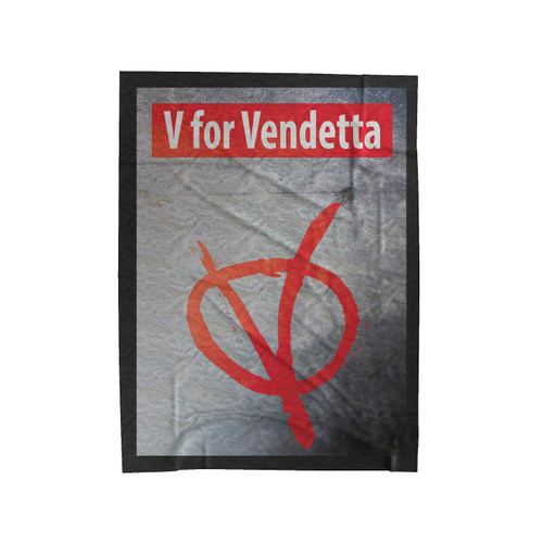 V For Vendetta Logo Velveteen Blanket