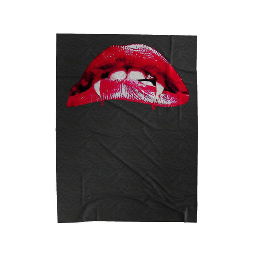 Vampire Lips Spooky Halloween Party Sexy Lips Velveteen Blanket