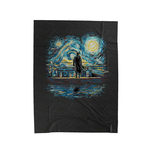 Van Gogh Sherlock Art Velveteen Blanket