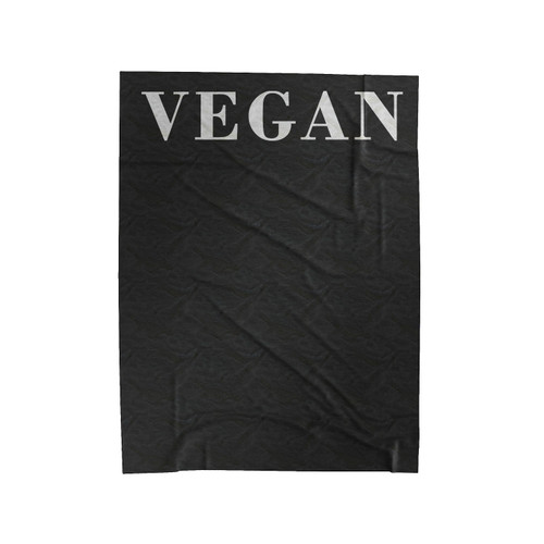 Vegan Vegetarian Funny Velveteen Blanket