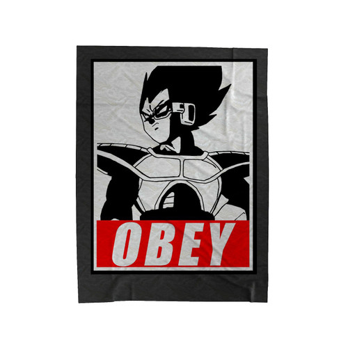 Vegeta Dbz Prince Obey Anime Super Saiyan Velveteen Blanket