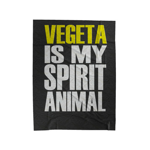 Vegeta Is My Spirit Animal Velveteen Blanket