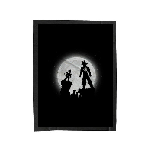 Vegeta Silhouette Wallpaper Velveteen Blanket