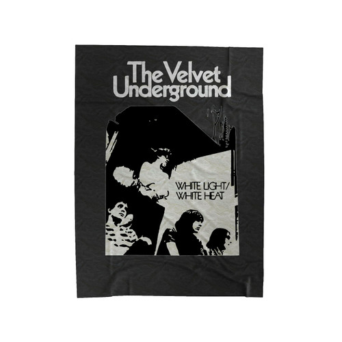 Velvet Underground White Light White Heat Distressed Velveteen Blanket