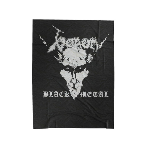 Venom Black Metal Band Logo Velveteen Blanket
