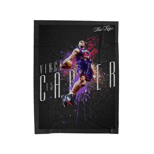 Vince Carter In Sick Raptors Throwback Velveteen Blanket