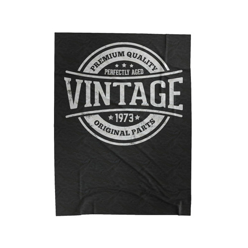 Vintage 1973 Velveteen Blanket