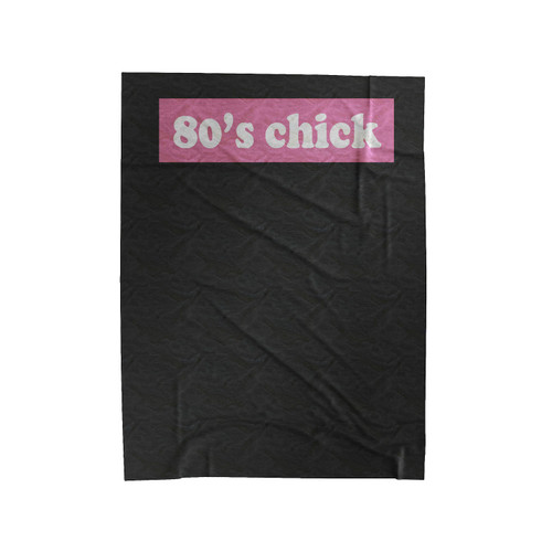Vintage 80's Chick Red Box Logo Velveteen Blanket