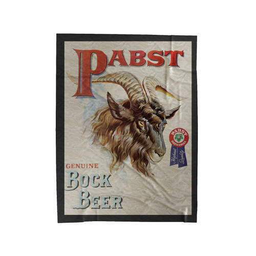 Vintage Beer Labels Goat Velveteen Blanket