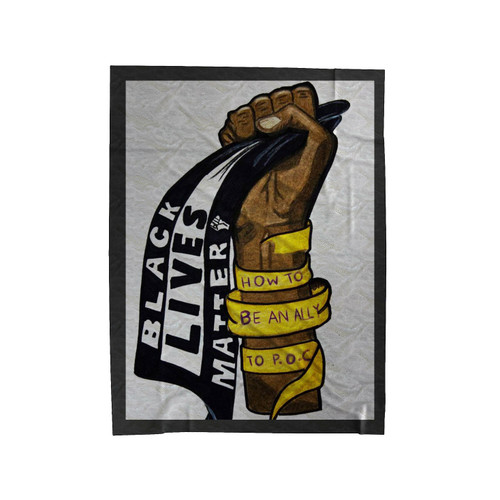Vintage Black Lives Matter Velveteen Blanket