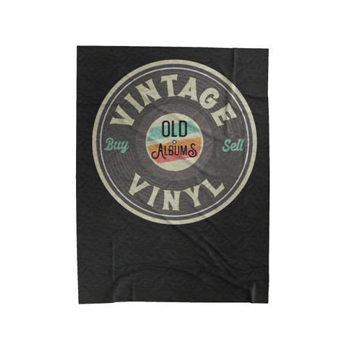Vintage Buy And Sell Old Vinyl Velveteen Blanket