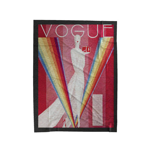 Vintage Fashion Vogue 1920's Velveteen Blanket