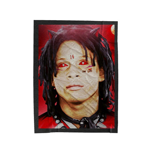 Vintage Trippie Red Velveteen Blanket