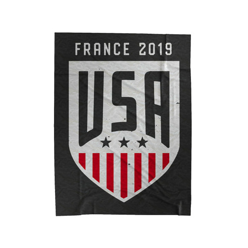 Vintage Usa Soccer Team Velveteen Blanket
