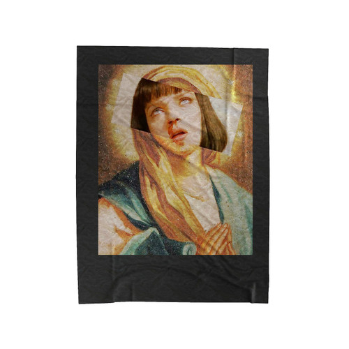 Virgin Mia Damn Pulp Fiction Mia Wallace Velveteen Blanket