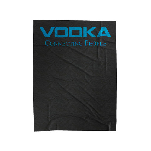 Vodka Connecting People Funny Logo Velveteen Blanket