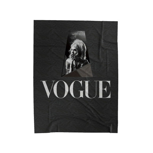 Vogue Cover Smoke Velveteen Blanket