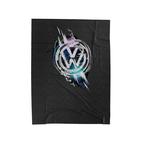 Volkswagen Vw Logo Emblem Auto Moto Velveteen Blanket