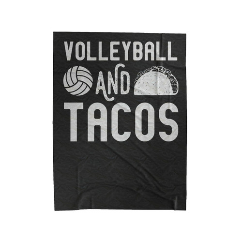 Volleyball And Tacos Velveteen Blanket