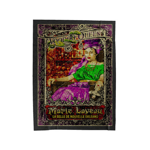 Voodoo Queen Marie Laveau Velveteen Blanket