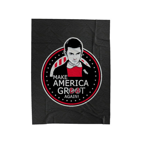 Vote Eleven Stranger Things Velveteen Blanket