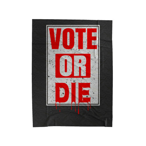 Vote Or Die Halloween Art Velveteen Blanket
