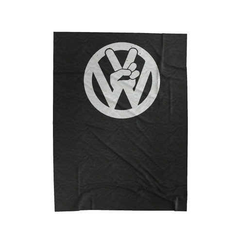 Vw Volkswagen Funny Vintage Peace Symbol The Beatles 80S Retro Car Van Thing Bug Velveteen Blanket