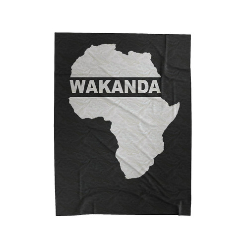 Wakanda Black Panther Africa Map Velveteen Blanket