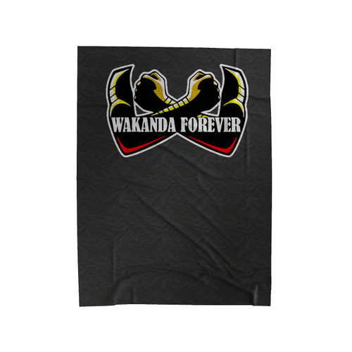 Wakanda Forever Black Panther 1 Velveteen Blanket