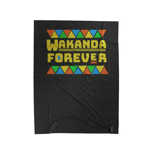 Wakanda Forever Black Panther Inspired Velveteen Blanket