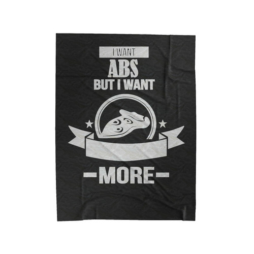 Want Pizza More Ladies Velveteen Blanket