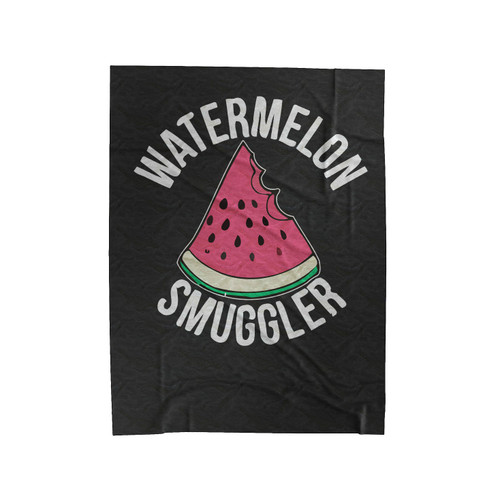 Watermelon Smuggler Pregnancy Baby Announcement Pregnancy Announcement Velveteen Blanket