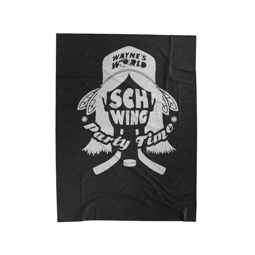 Wayne's World Schwing Party Time Velveteen Blanket