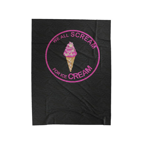 We All Scream For Ice Cream Velveteen Blanket