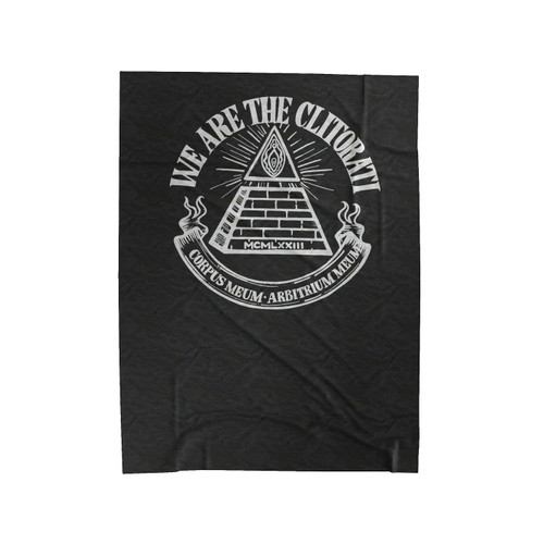 We Are The Clitorati Velveteen Blanket