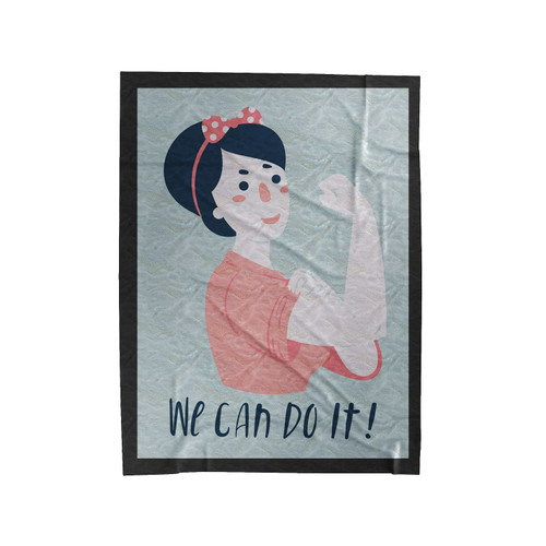 We Can Do It 1 Velveteen Blanket
