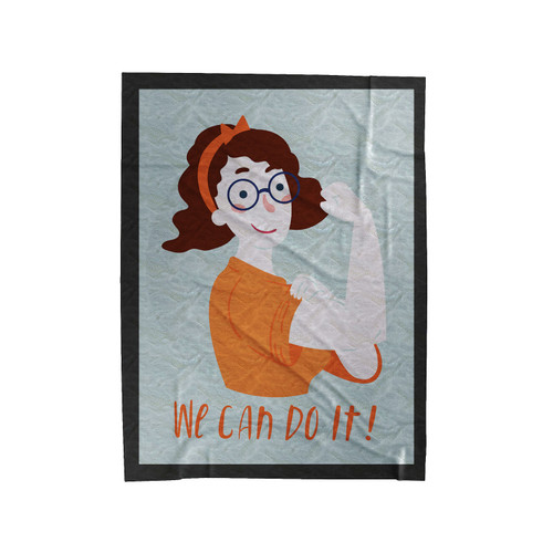 We Can Do It 2 Velveteen Blanket