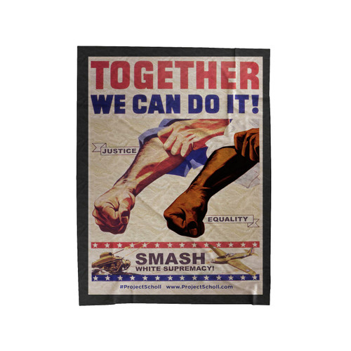 We Can Do It! 2 Velveteen Blanket