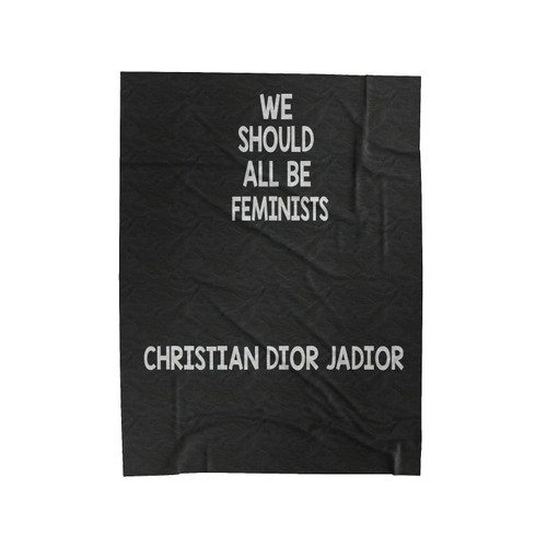 We Should All Be Feminists Dior Velveteen Blanket