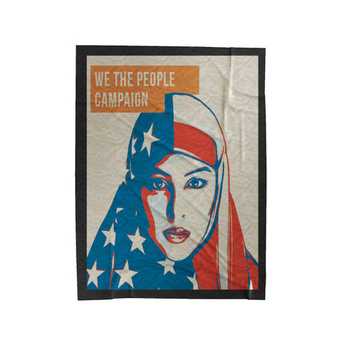 We The People Campaign Velveteen Blanket