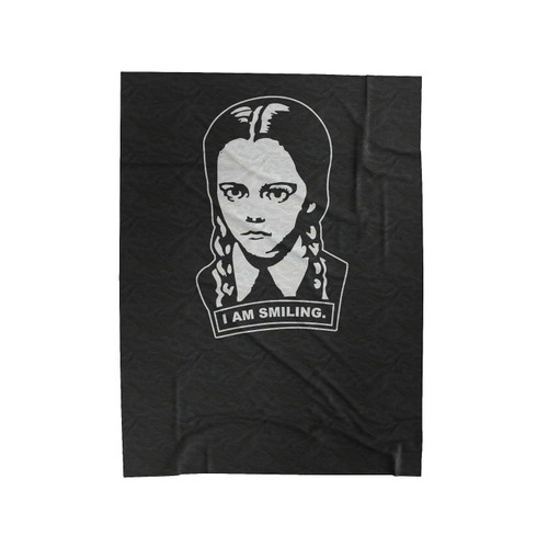 Wednesday I'm Smiling Addams Family Velveteen Blanket