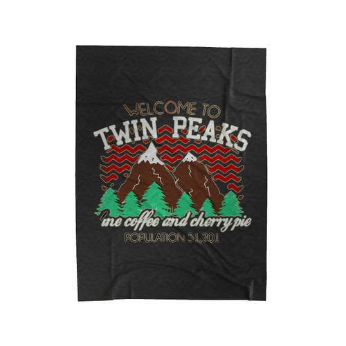 Welcome To Twin Peaks Velveteen Blanket