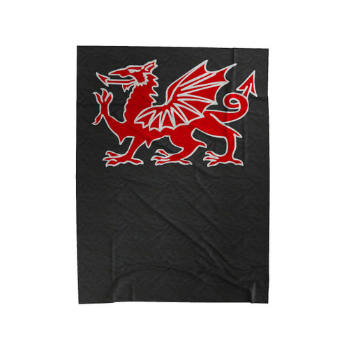 Welsh Dragon Wales 1 Velveteen Blanket